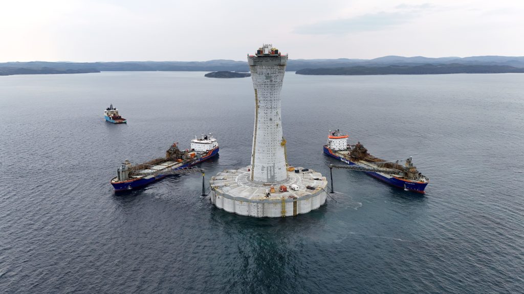 custom subsea rock installation device for West White Rose Project